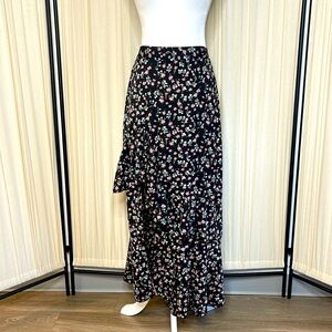FLORAL RUFFLE MAXI SKIRT SIZE MEDIUM